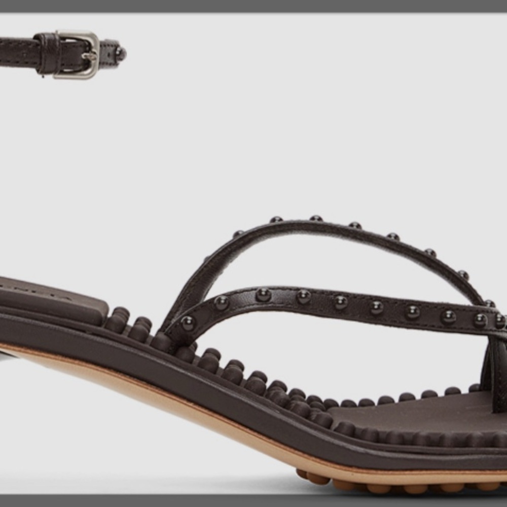 Authentic Bottega bubble brown sandals 40 us 9